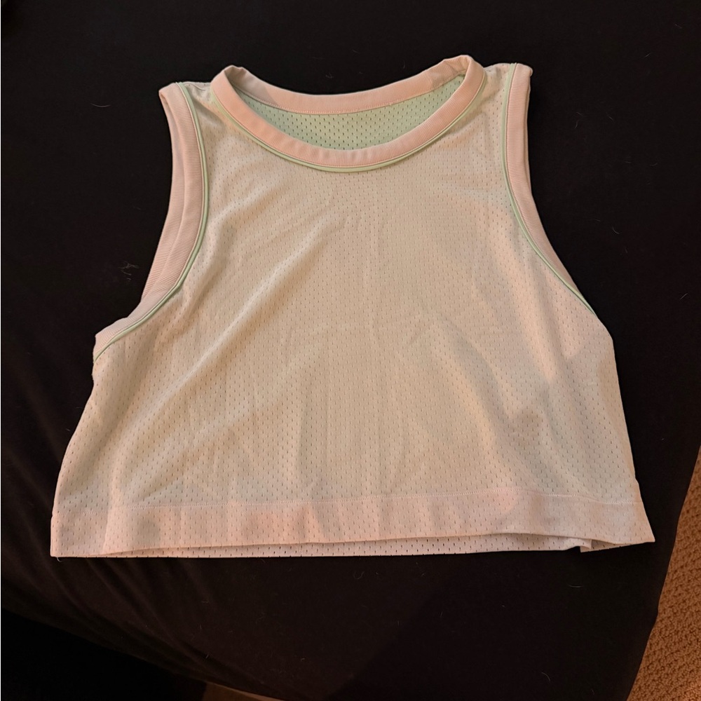 Sleeveless Mesh Crop Top Lulu Lemon Reversible